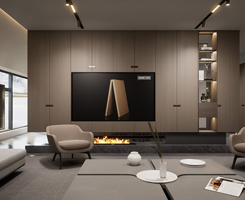 Stile di lusso leggero (rovere grigio chiaro ondulato)