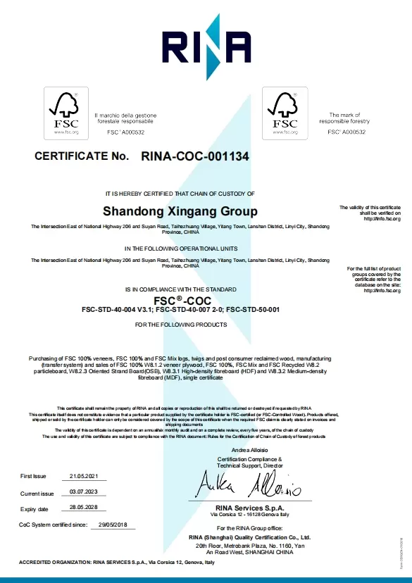 Certificato unico RINA-COC-001134-firmato