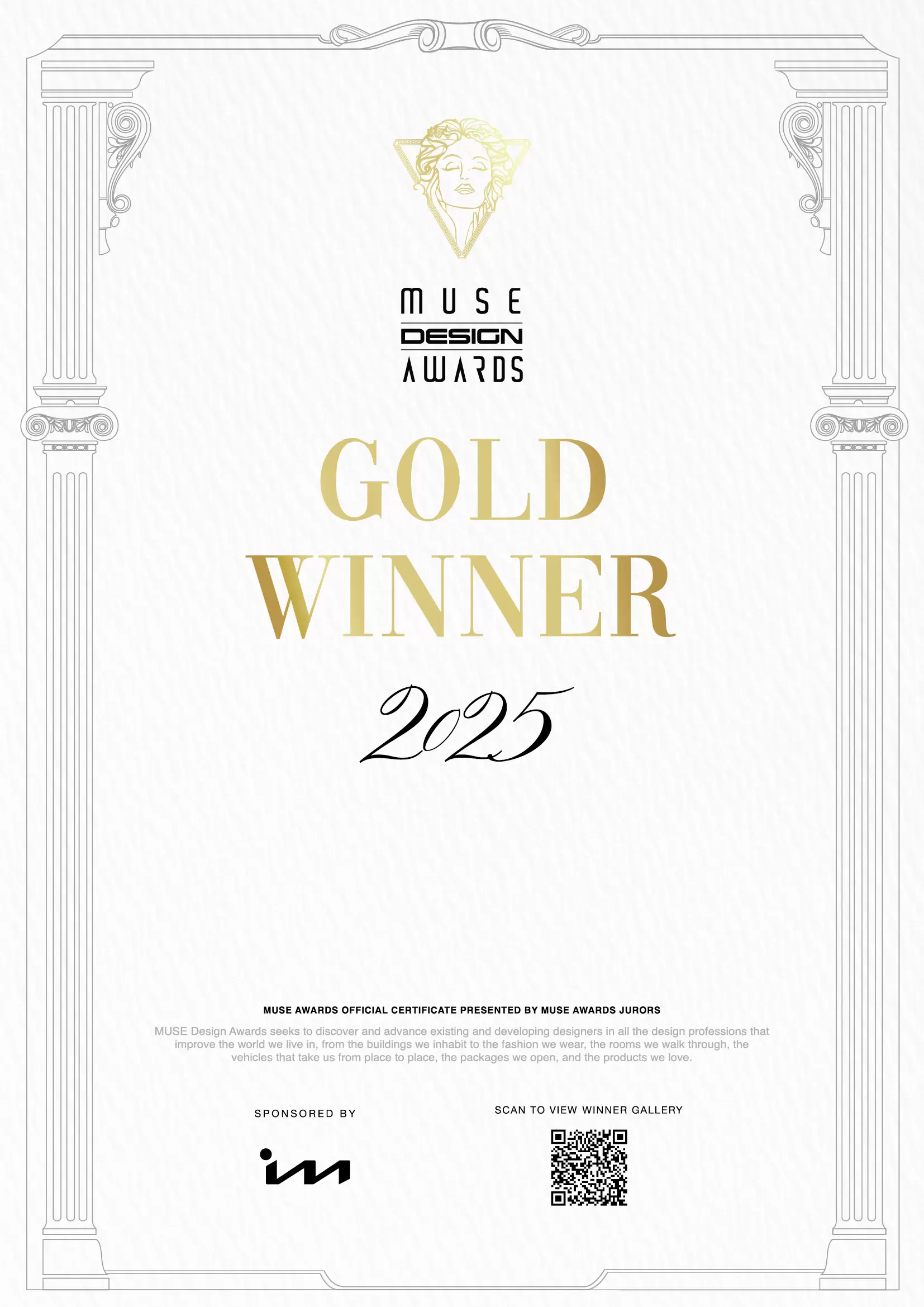 XINGANG BIONIC F-LSB ha ricevuto la medaglia d'oro ai Muse Design Awards!